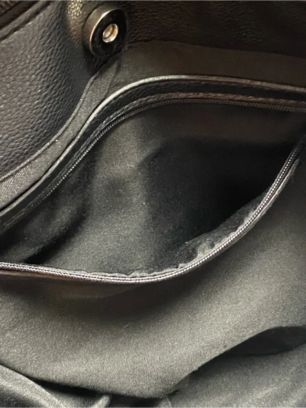 Geometric Multi Pocket Tote Shoulder Bag Gray Black Organizer